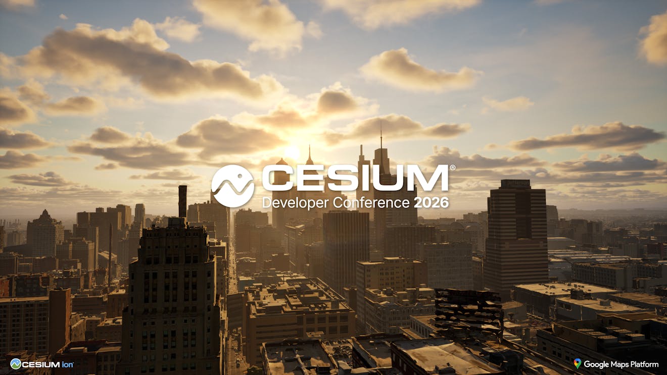 Philadelphia via Cesium for Unreal with the 2025 Cesium Developer Conference logo