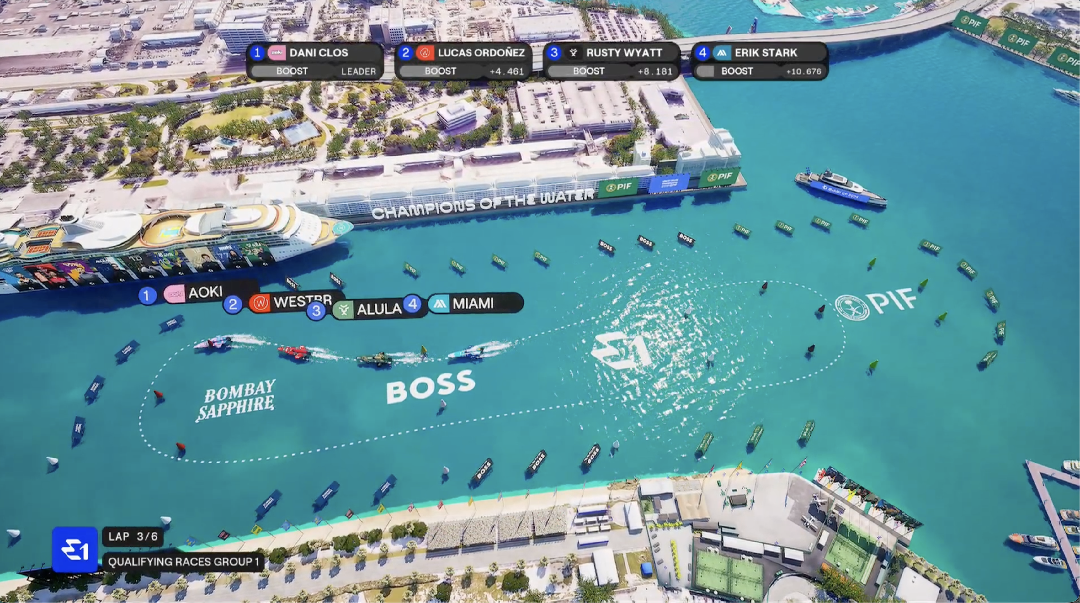 E1 race in Miami by BADASS Studios