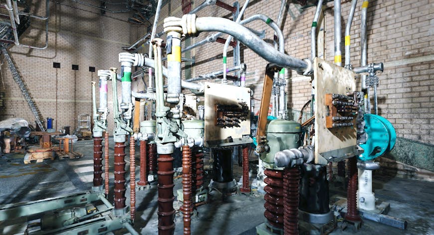 Transformer station interior from ContextCapture in Cesium for Unreal.