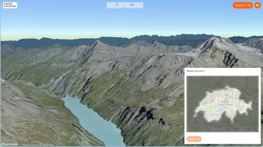 Mountains in Geo Challenge by Camptocamp