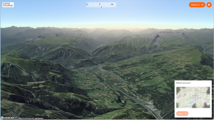 Mountains in Geo Challenge by Camptocamp