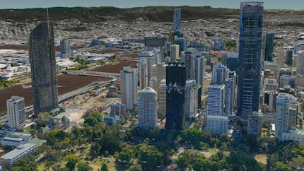 Photogrammetry models of city buildings in Brisbane