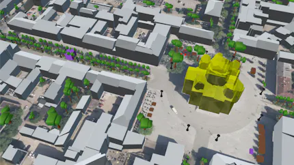 Matom.AI 3D city model of Kaunas Lithuania