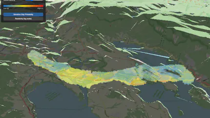 Subsurface data in the Netherlands visualized in CesiumJS by Bedrock.engineer using 3D Tiles voxels