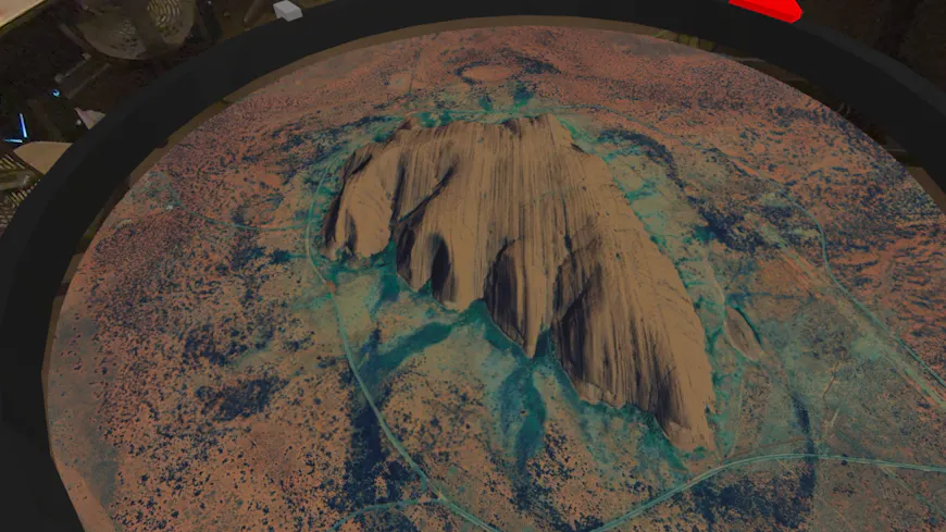 Uluru, Australia, visualized in VR with CollabXR by Purdue University Envision Center