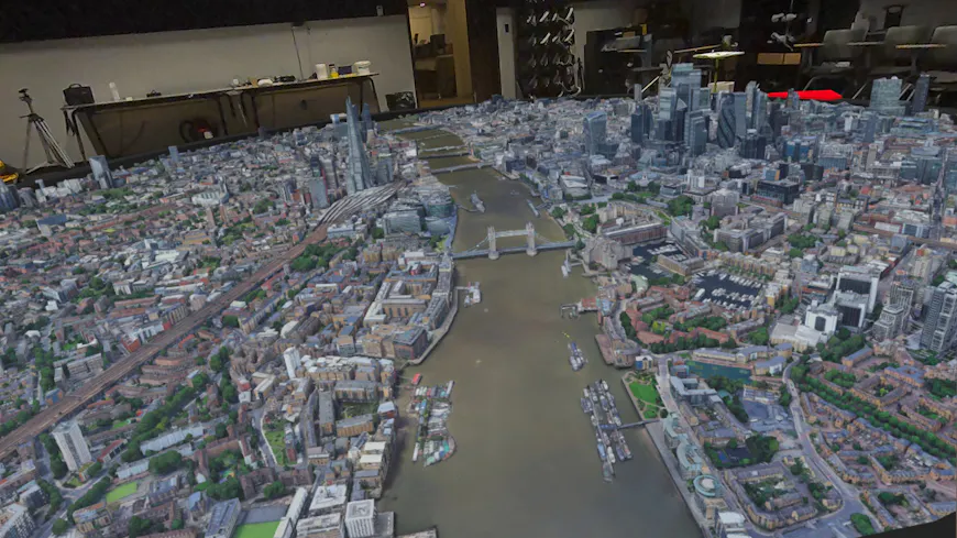 London, England, visualized in VR with CollabXR by Purdue University Envision Center