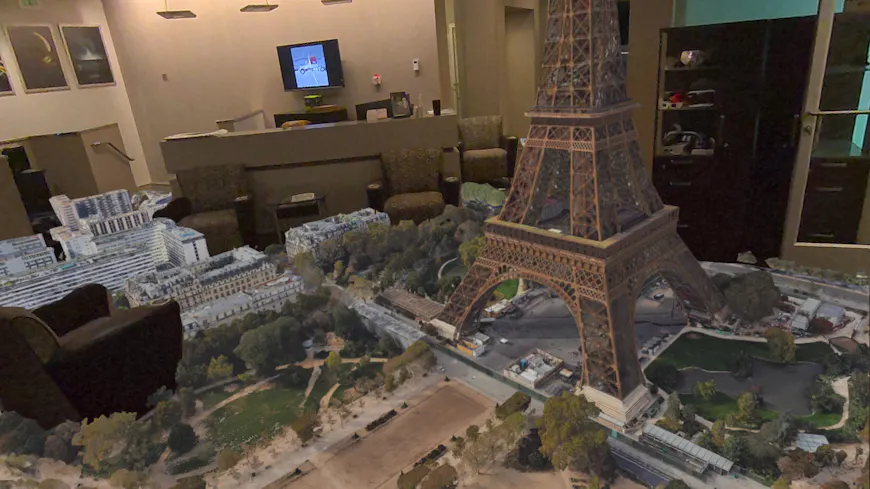 Eiffel Tower, Paris, France, visualized in VR with CollabXR by Purdue University Envision Center