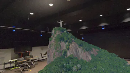 Christ the Redeemer of Rio de Janeiro, Brazil, visualized in VR with CollabXR by Purdue University Envision Center