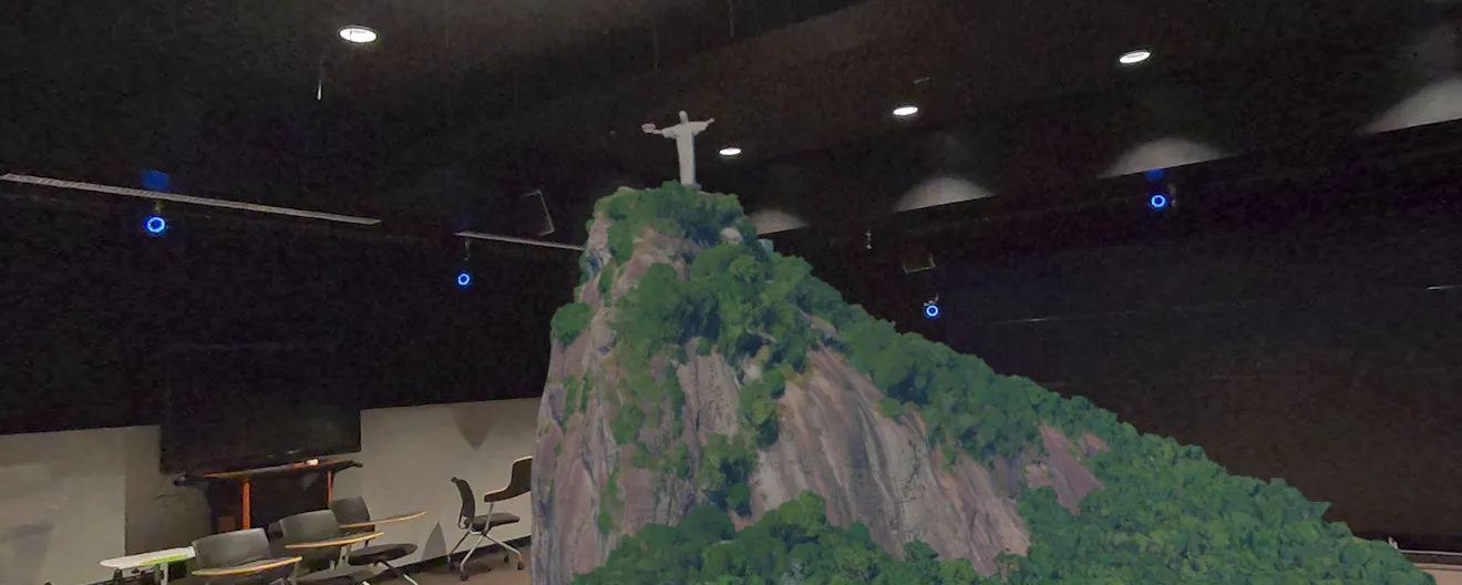 Christ the Redeemer of Rio de Janeiro, Brazil, visualized in VR with CollabXR by Purdue University Envision Center