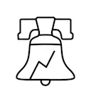 Liberty Bell graphic for Philadelphia Data Visualization Meetup