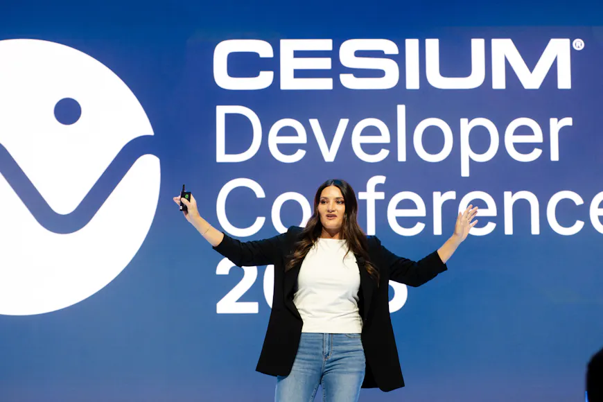 At the 2026 Cesium Developer Conference, Nicole Williams of Kimley-Horn explained how she wrote the playbook for state DOT digital delivery — from the first 3D model used as a legal construction document to 15+ paperless projects — and made the case that the design-to-operations data gap is a pipeline problem solved by bringing geospatial and engineering together on one platform.