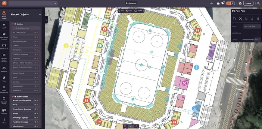 Stadium floorplans in OnePlan