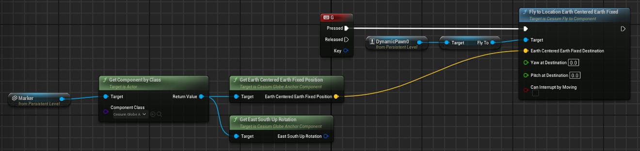 A screenshot showing the state of the Blueprint so far.