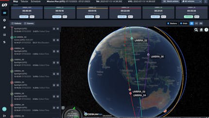 Omniscience, Umbra’s internal satellite visualization tool, is powered by CesiumJS. Courtesy Umbra.