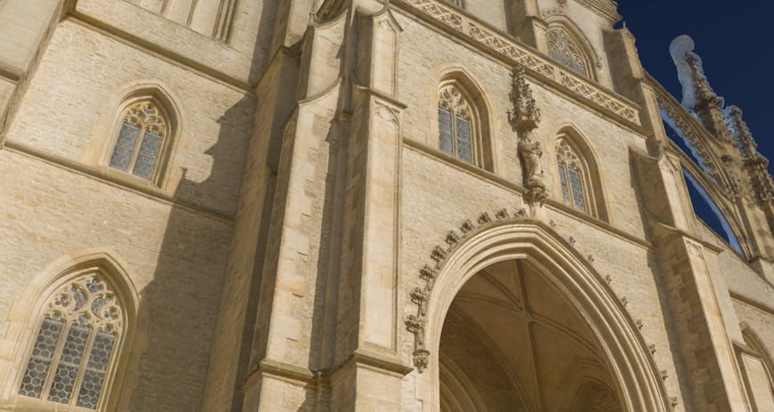 Photogrammetry model of St. Barbara Cathedral in Kutna Hora, Czech Republic, captured by Mosaic