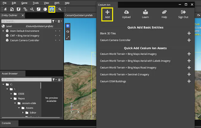Adding Datasets – Cesium