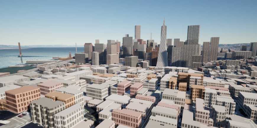 Procedural windows on Cesium OSM Buildings in Cesium for Unreal