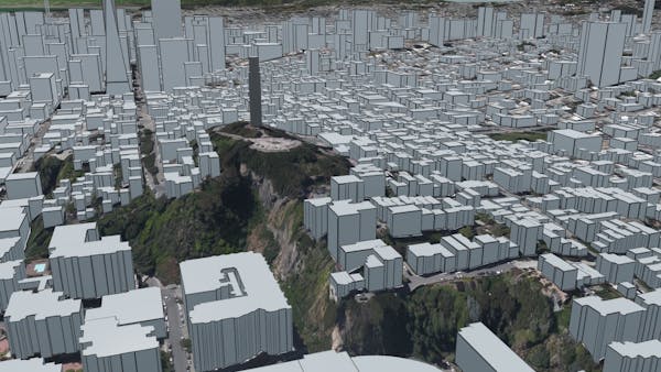 San Francisco in Cesium OSM Buildings