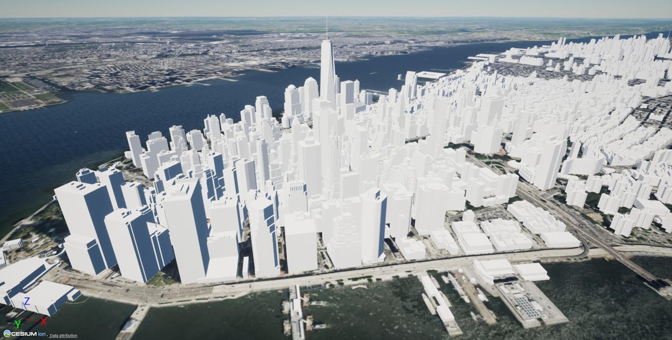 Cesium for Unreal tutorial: Visualize Mesh Features and Metadata. New York City 3D Buildings.