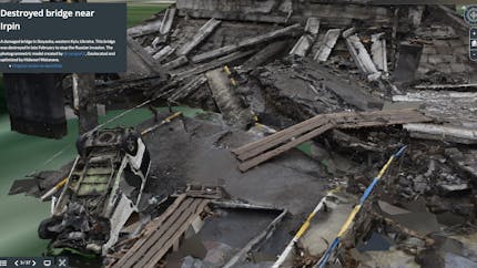 Cesium Story created by Professor Hidenori Watanave, of the University of Tokyo, and Professor Taichi Furuhashi, of Aoyama Gakuin University, showing the damage in Ukraine.