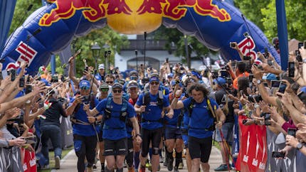 Athletes in Red Bull X-Alps