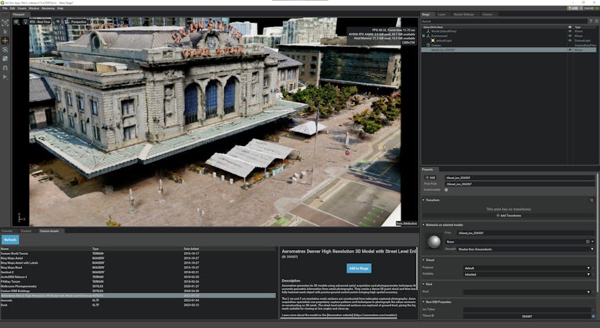 Cesium for Omniverse - The Cesium ion integration in Omniverse allows you to quickly and easily access global imagery, terrain, photogrammetry and other assets directly from Kit-based applications.