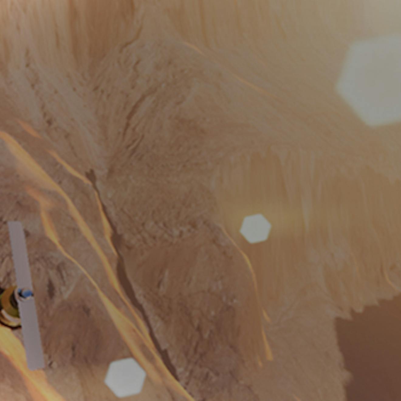 An aerial view of the Cesium drone in the Grand Canyon