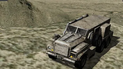 A 3D model of a tank on Cesium World Terrain