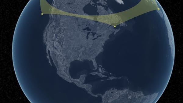 Before: an incorrect polar polygon ground primitive.