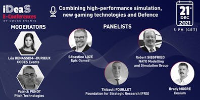 Combining high-performance simulation, new gaming technologies and Defence Innovation -COGES event - December 21, 2021