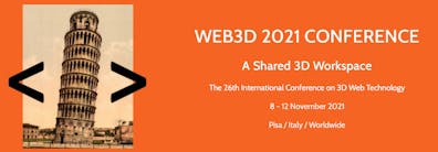 3D web conference banner 2021