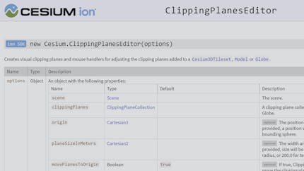 A screenshot of an excerpt from the Cesium ion SDK REST API documentation 