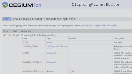 A screenshot of an excerpt from the Cesium ion SDK REST API documentation