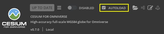 Cesium for Omniverse - quickstart tutorial image - autoload