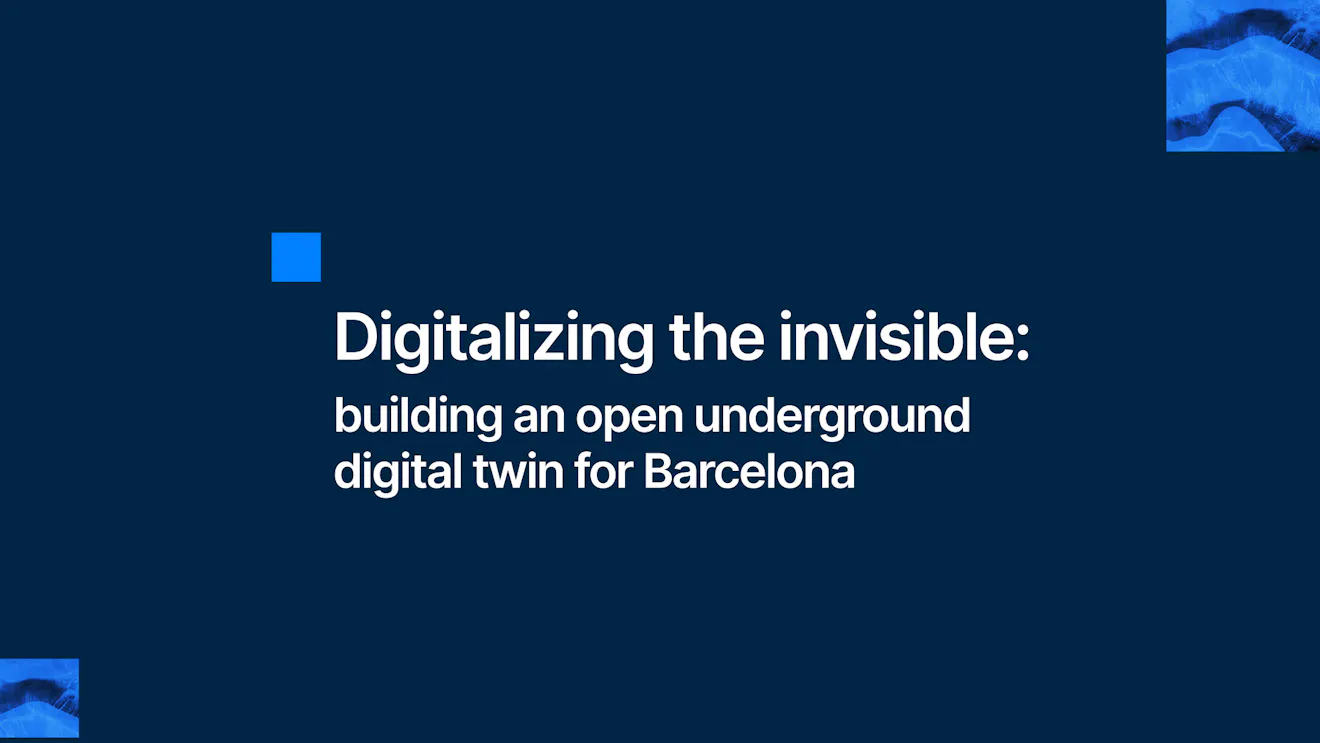 Digitalizing the invisible: building an open underground digital twin for Barcelona