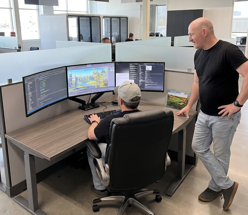TruGolf engineers working in Cesium for Unreal