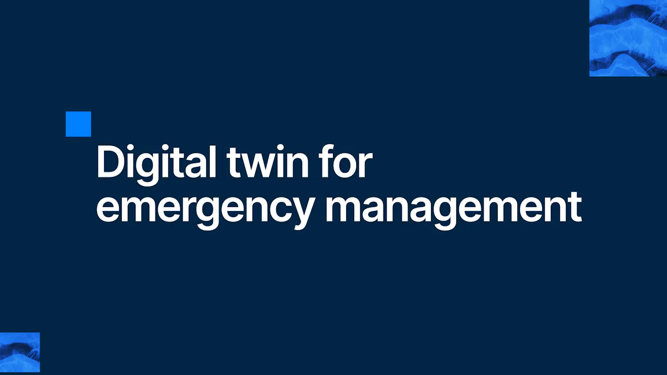 Digital twin for emergency management