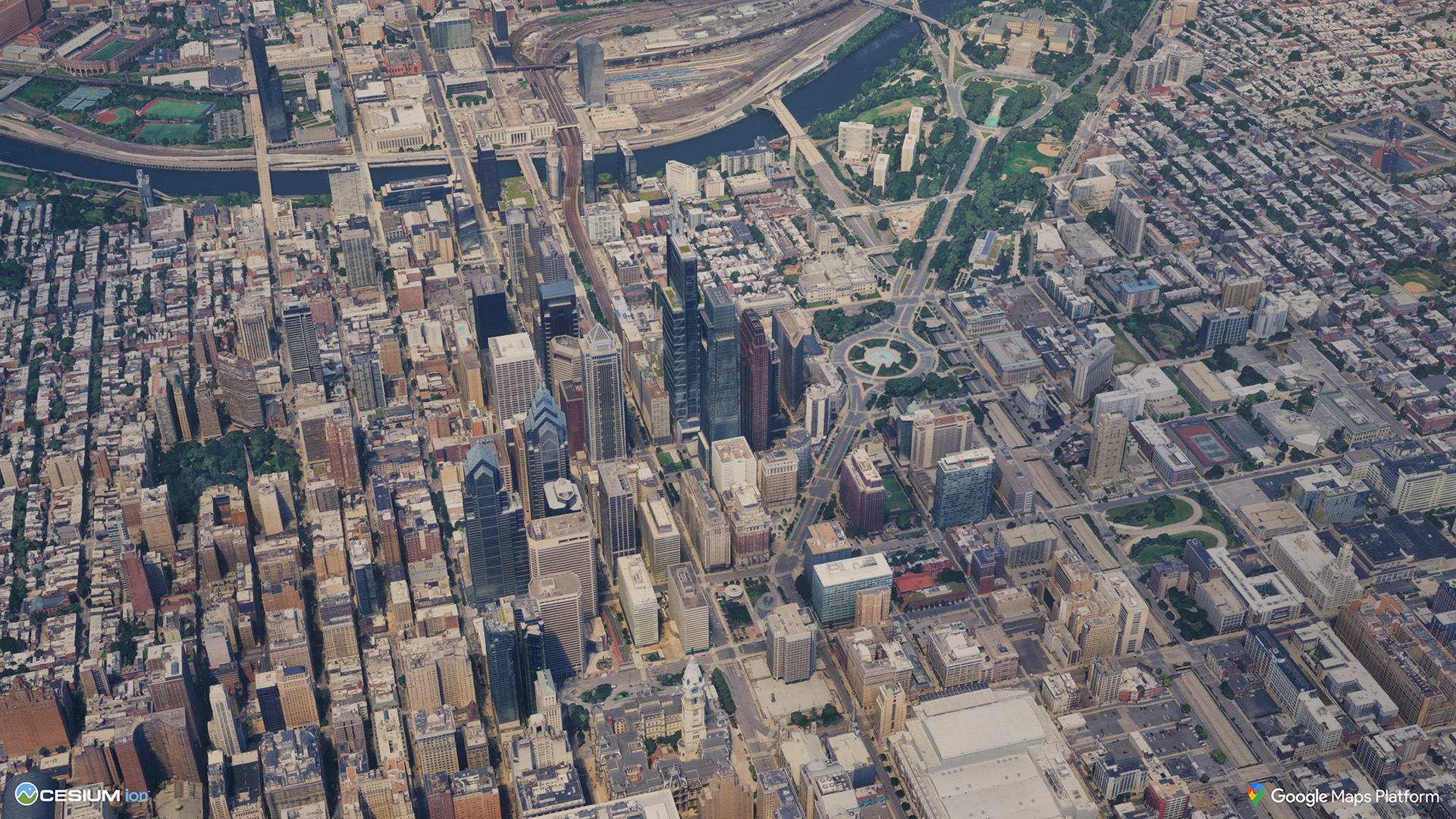 Philadelphia: Google Photorealistic 3D Tiles in Unreal Engine