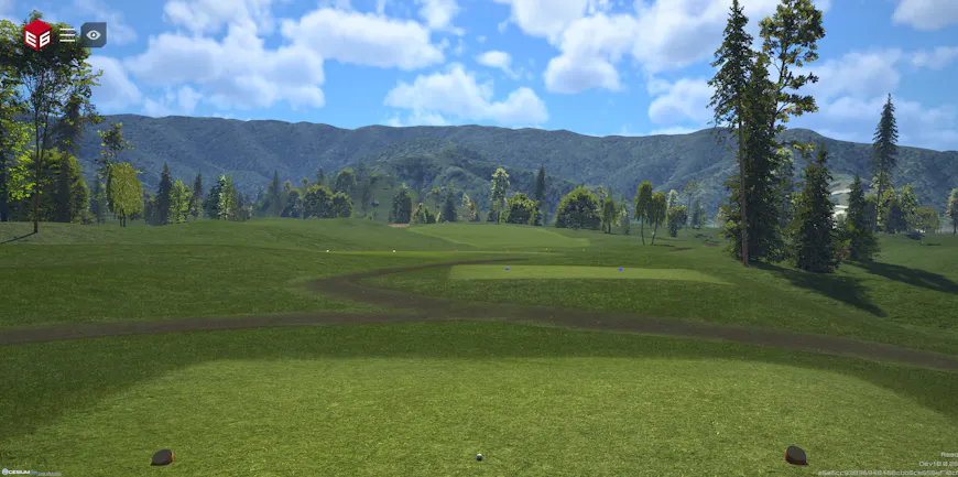 Simulated golf course created in Cesium for Unreal