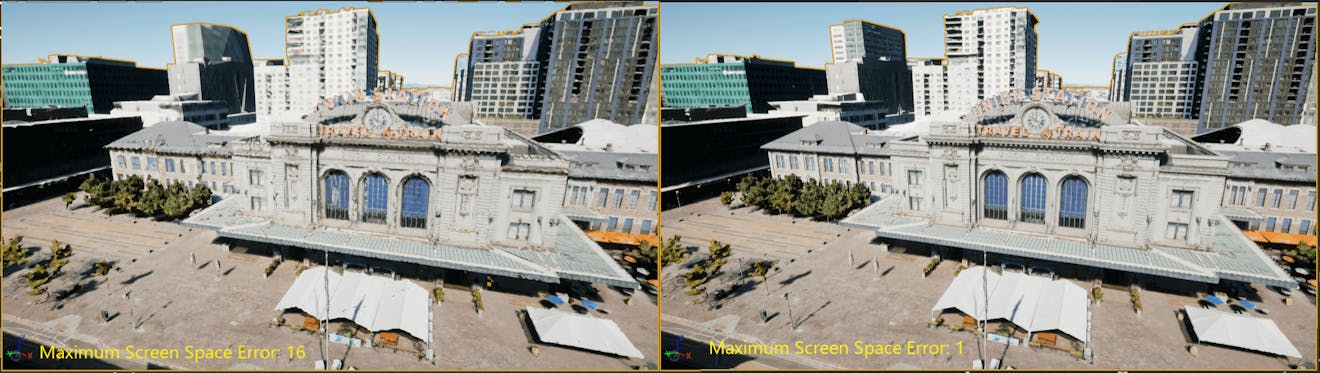 Cesium for Unreal controllers sseComparison