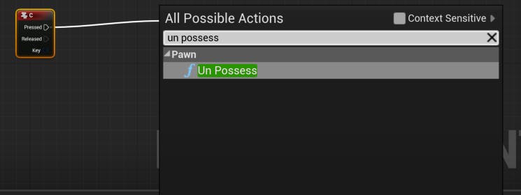 Cesium for Unreal controllers unPossessNode