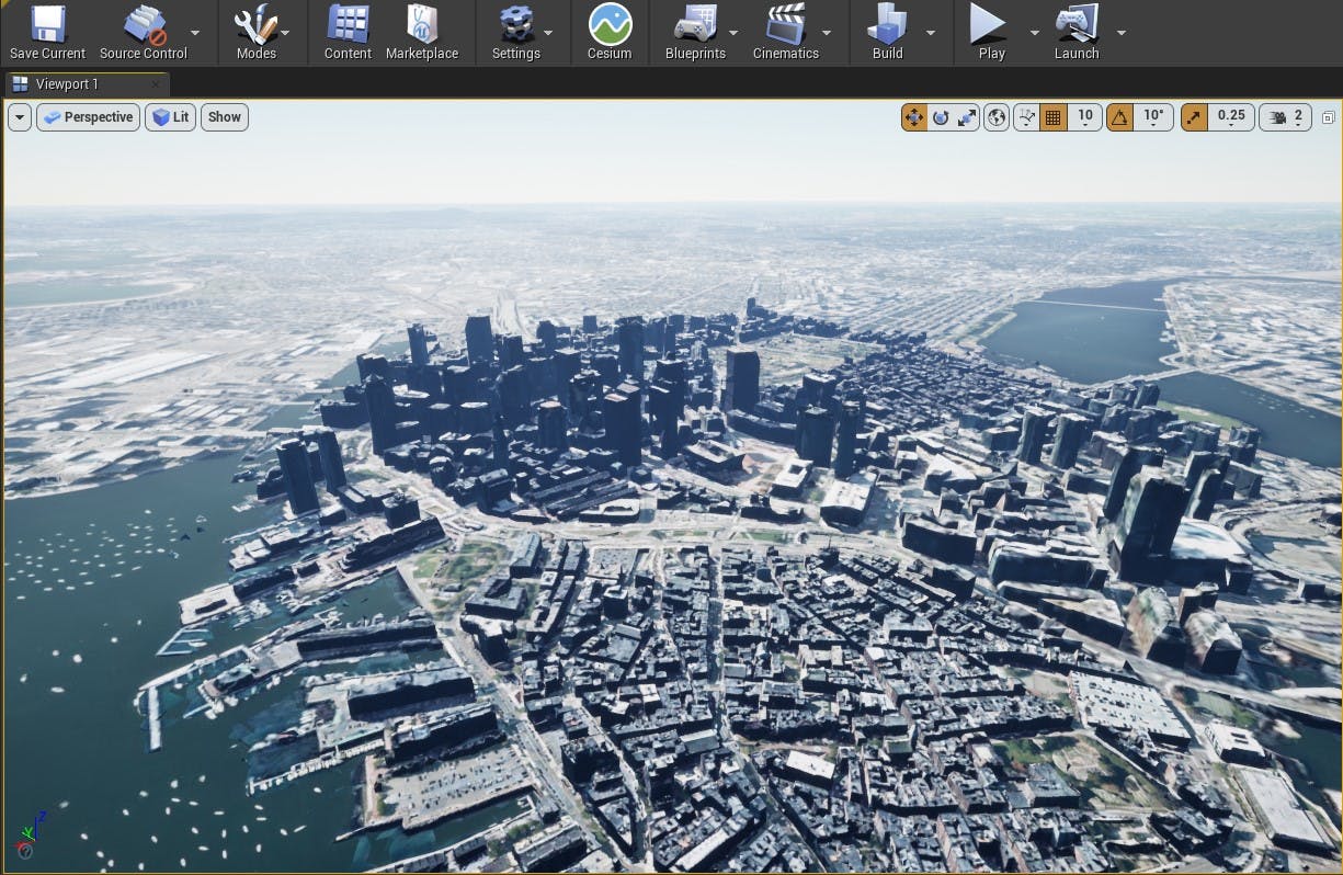 Cesium for Unreal sublevels boston