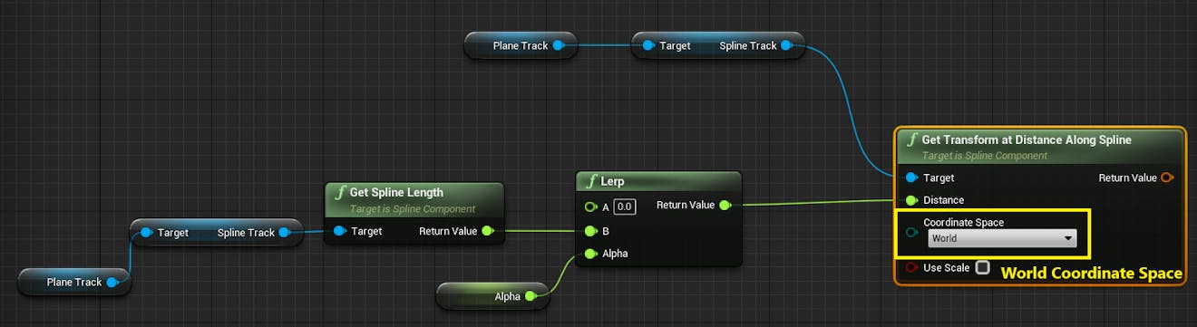 Cesium for Unreal Flight tracker splineLerpBlueprintNetwork