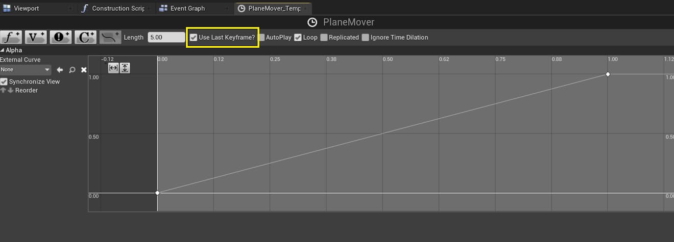 Cesium for Unreal Flight tracker timelineCurve