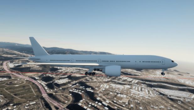 Cesium for Unreal flight tracker
