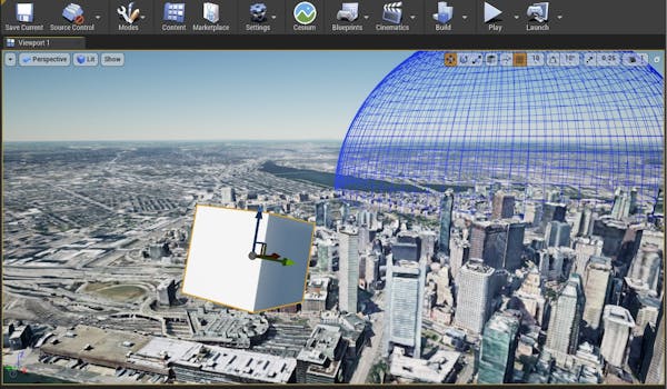 Cesium for Unreal fly to add geo marker