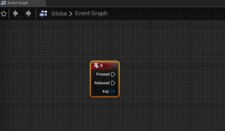 Cesium for Unreal fly to key event g
