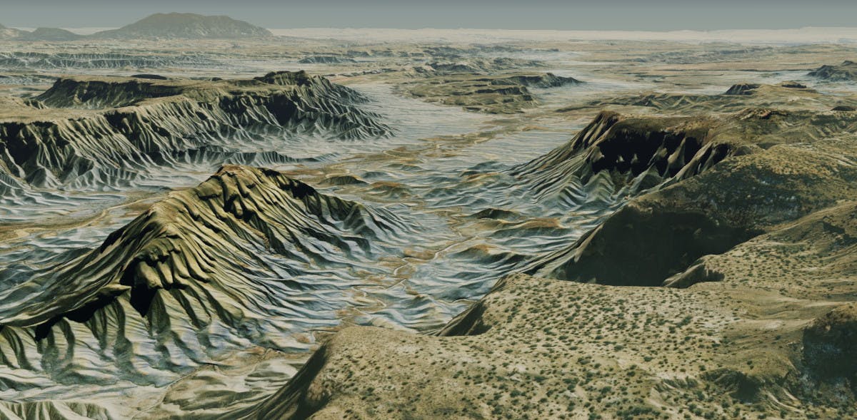 Data import terrain