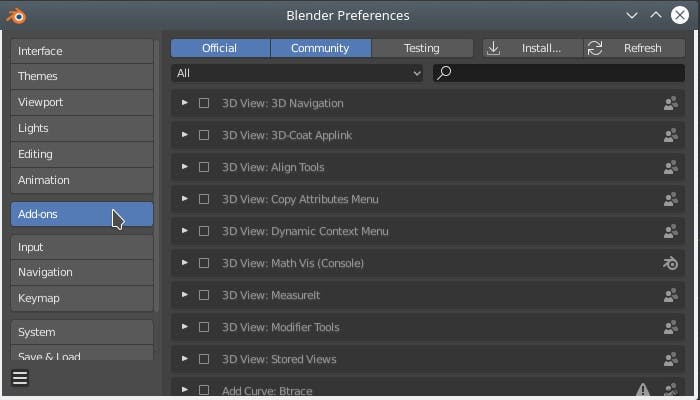 Integrating with Blender Addons