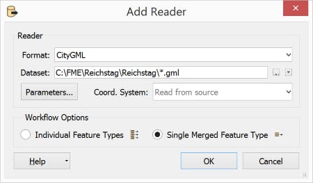 Integrating with FME CityGMLReader